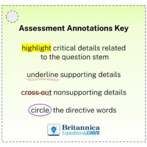 Testing Season Assessments Annotations Key