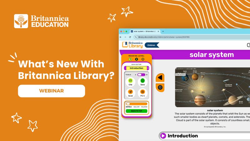 What's New with Britannica Library Webinar cover