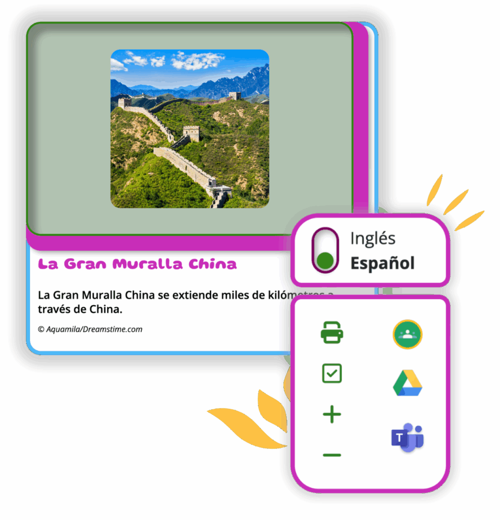 Britannica School: Early Elementary article preview in Spanish and one-click language toggle
