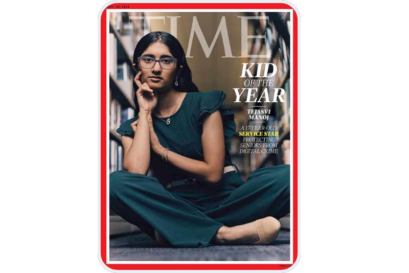 Tejasvi Manoj is Time magazine’s 2025 Kid of the Year.